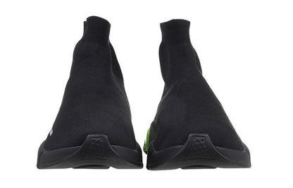 Balenciaga Speed Sneaker 'Clearsole - Black Fluo Yellow' 607544W2DBL1171