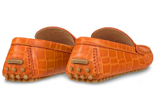 LOUIS VUITTON Hockenheim Moccasin Shoes 'Orange' 1A4U0Q