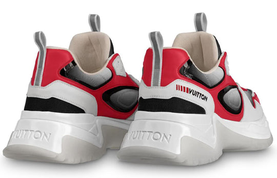 LOUIS VUITTON Run Away Pulse Sneakers 'White Red Black; 1A5YSV