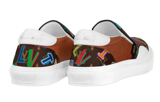 LOUIS VUITTON x NBA Ollie Slip-On Shoes 'Brown' 1A90C2