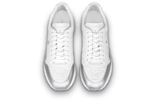LOUIS VUITTON Run Away Sneakers 'White Monogram with Silver' 1A8V4K