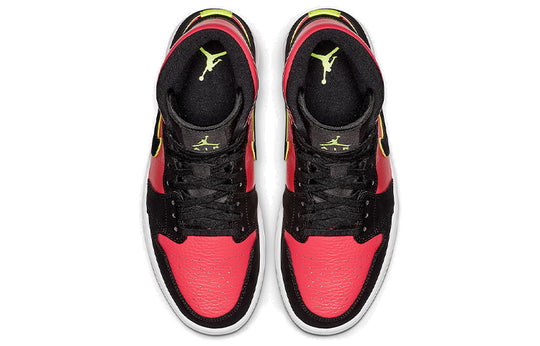 (WMNS) Air Jordan 1 Retro Mid 'Hot Punch Volt' BQ6472-006