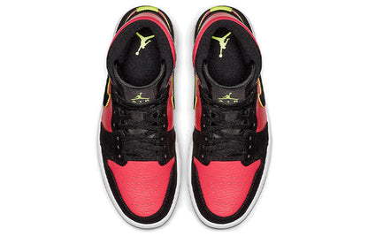 (WMNS) Air Jordan 1 Retro Mid 'Hot Punch Volt' BQ6472-006