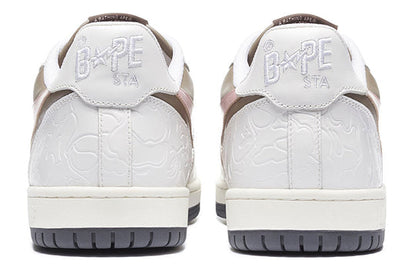 A BATHING APE Sk8 Sta 'White Tan Pink' 1H20-191-030-WB