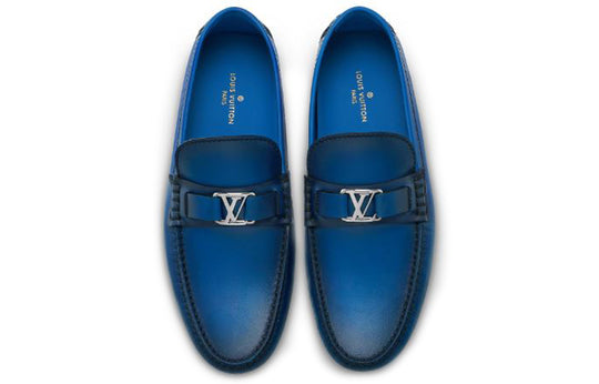 LOUIS VUITTON Hockenheim Moccasin Shoes 'Blue' 1A5UUA