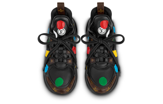 (WMNS) LOUIS VUITTON x YK Academy Archlight Sneakers 'Black with Colorful Dots' 1AB9RS