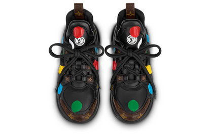 (WMNS) LOUIS VUITTON x YK Academy Archlight Sneakers 'Black with Colorful Dots' 1AB9RS