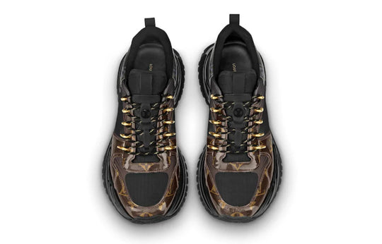 LOUIS VUITTON LV Run Away Pulse Sneakers 'Black with Monogram Tip' 1A5SX0