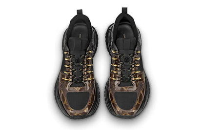 LOUIS VUITTON LV Run Away Pulse Sneakers 'Black with Monogram Tip' 1A5SX0