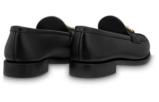 (WMNS) LOUIS VUITTON Chess Flat Loafer Shoes 'Black' 1ABIBA