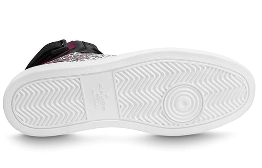 LOUIS VUITTON Rivoli Ankle Sneakers 'Metallic Purple with Black Monogram' 1A5YK