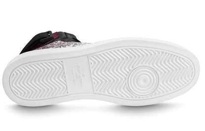 LOUIS VUITTON Rivoli Ankle Sneakers 'Metallic Purple with Black Monogram' 1A5YK