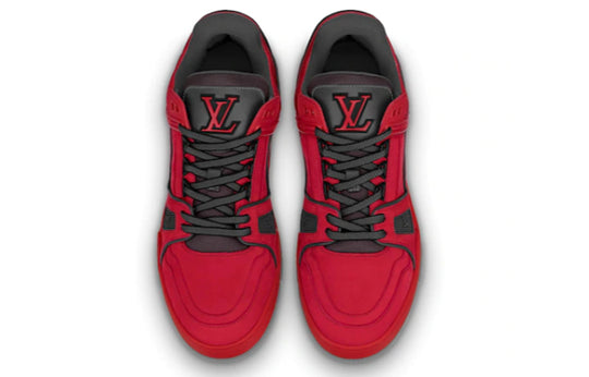 LOUIS VUITTON LV Men's Trainer Sports Shoes Red 1A5PYW