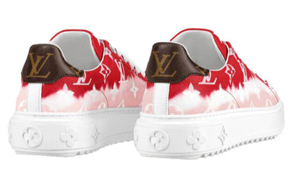 (WMNS) LOUIS VUITTON Time Out Sneakers 'White Red' 1A7ULV