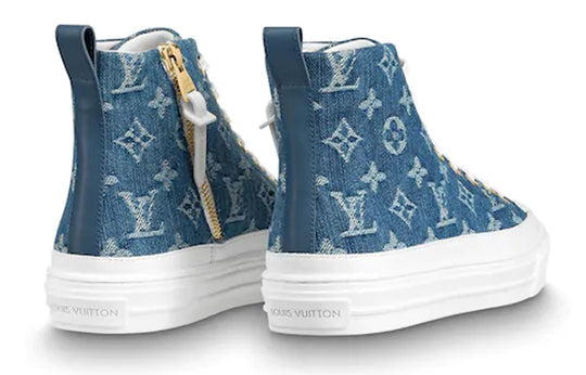 (WMNS) LOUIS VUITTON LV Stellar High Top Denim Blue 1A4VT