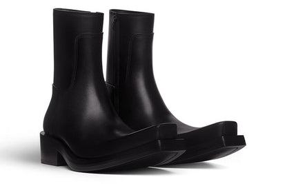 Balenciaga Santiago Booties 'Black Matte Calfskin' 745530WBDO01000