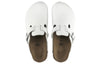BirkenstockBoston Super Grip Leather Narrow Fit 'White'