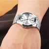 CASIOWaterproof Stainless Steel Strap Mens Silver Analog