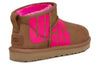 UGG(WMNS)  Classic Ultra Mini Broken Logo 'Chestnut Pink'