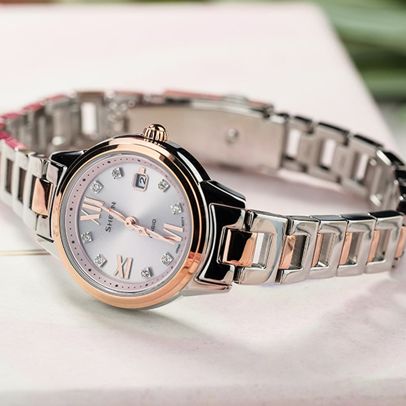 CASIOSHEEN Solar Powered Quartz Waterproof Sapphire Crystal