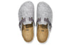 BirkenstockBoston Natural Leather/Felt 'Light Grey'