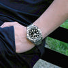 SEIKOAutomatic Mechanical Water Ghost Waterproof Sports For Men Black Plate Steel Belt Black