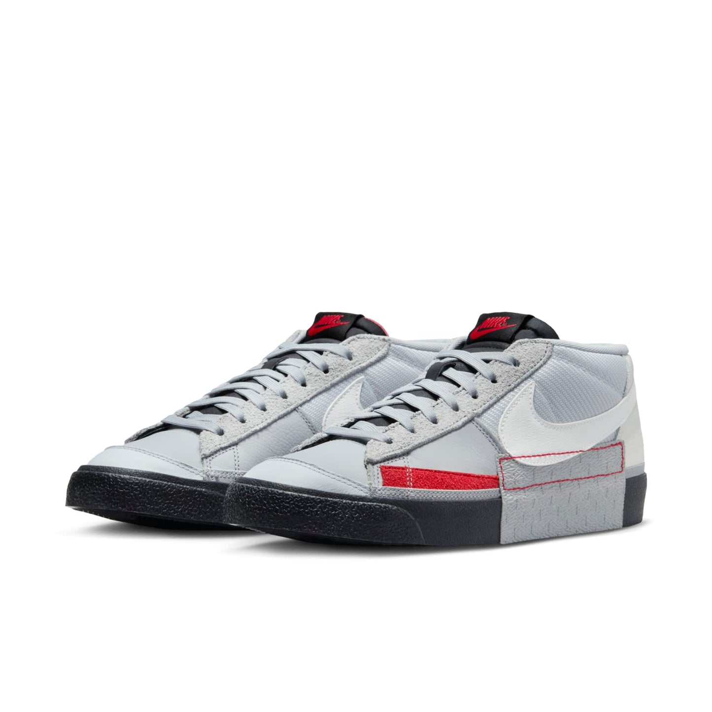 NikeBlazer Low Pro Club 'Wolf Grey University Red'