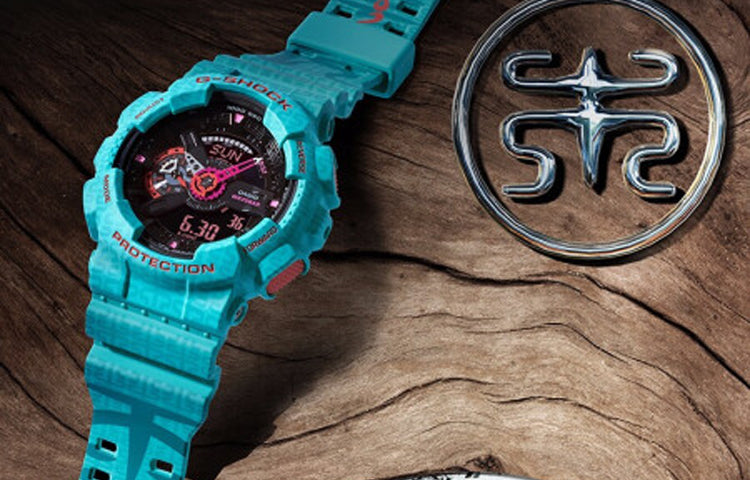 CASIOG-Shock Analog-Digital 'Green Blue'