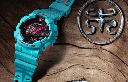 CASIOG-Shock Analog-Digital 'Green Blue'