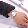 CASIOWaterproof Stainless Steel Strap Unisex Mens Silver Analog