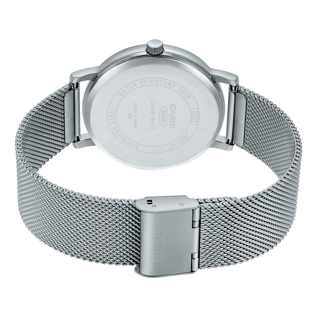 CASIOQuartz Waterproof Mens Silver Analog