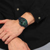 CASIOWaterproof EDIFICE Mens BlackGreen Analog