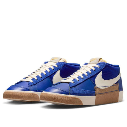 NikeBlazer Low Pro Club 'Deep Royal Blue Gum Light Brown Metallic Gold Pale Ivory'