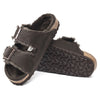BirkenstockArizona Shearling Suede Leather Narrow Fit Sandals 'Mocha'