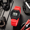 CASIOG Shock Quartz Sports Waterproof Mens BlackRed Digital