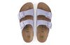 BirkenstockArizona Vegan Birkibuc 'Lavender Fog'