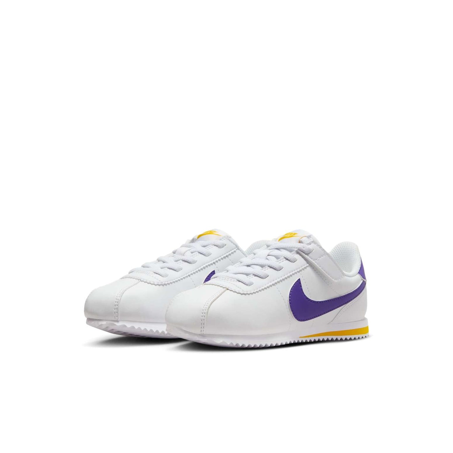 Nike(PS)  Cortez EasyOn 'White Varsity Maize Varsity Purple'