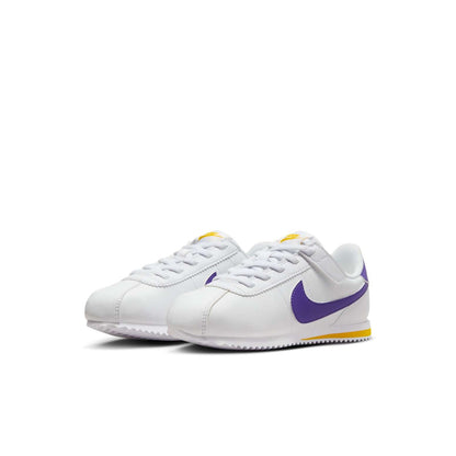 Nike(PS)  Cortez EasyOn 'White Varsity Maize Varsity Purple'