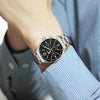 CASIOWaterproof Stainless Steel Strap Quartz Mens Black Analog