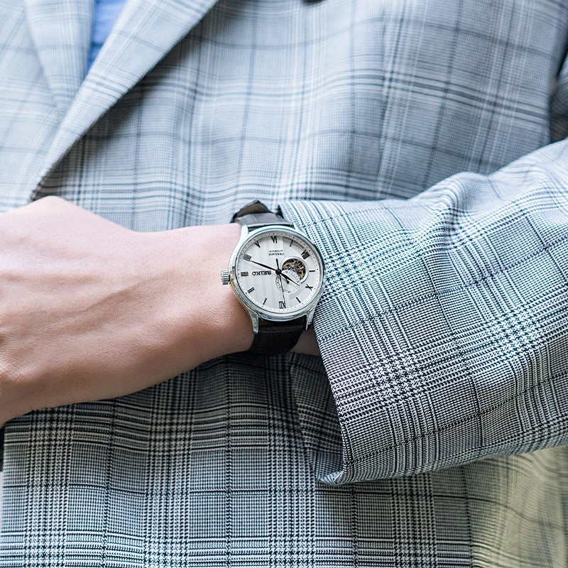 SEIKOMen's  Watch PRESAGE Series Japan White Dial Belt Business 4R Movement Automatic / Mechanical Watch