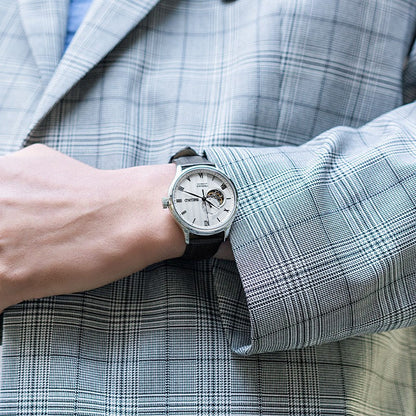 SEIKOMen's  Watch PRESAGE Series Japan White Dial Belt Business 4R Movement Automatic / Mechanical Watch