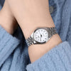 CASIOENTICER Series Wrist /White Stainless Steel Strap Silver Analog