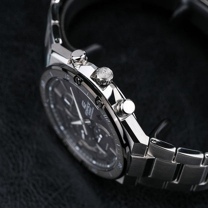 CASIOWaterproof EDIFICE Sapphire Crystal Solar Powered Mens Silver Analog