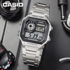 CASIOMale YOUTH Japan / South Korea Fashion Waterproof Mens Silver Digital
