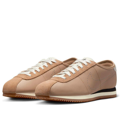 Nike(WMNS)  Cortez Leather 'Pale Shale Sail Perforated Swoosh'