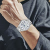 CASIOWaterproof Stainless Steel Strap Mens Silver Analog