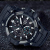 CASIOWaterproof Mens Navy Blue Analog