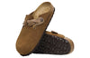 BirkenstockBoston Braided Suede Leather Narrow Fit Sandals 'Mink'