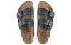 BirkenstockArizona Natural Leather Narrow Fit 'Blue'