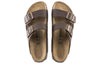 BirkenstockArizona Birko Flor Narrow Fit 'Dark Brown'